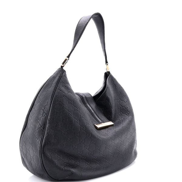 New Ladies Web Hobo Guccissima Leather