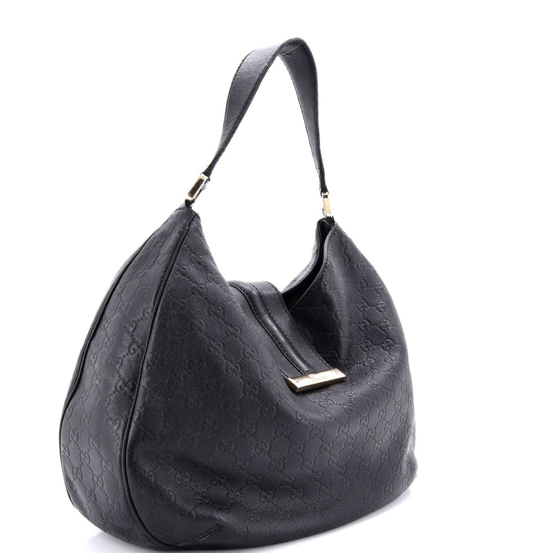 New Ladies Web Hobo Guccissima Leather