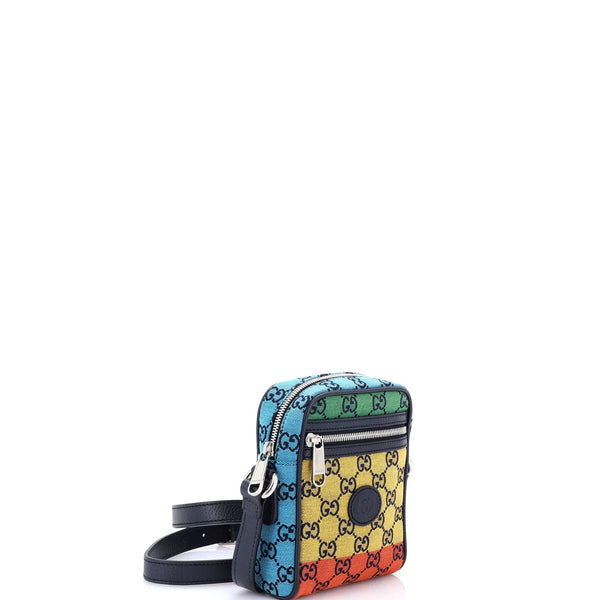 Interlocking G Patch Zip Messenger Bag