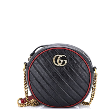 Gg Marmont Round Shoulder Bag Diagonal