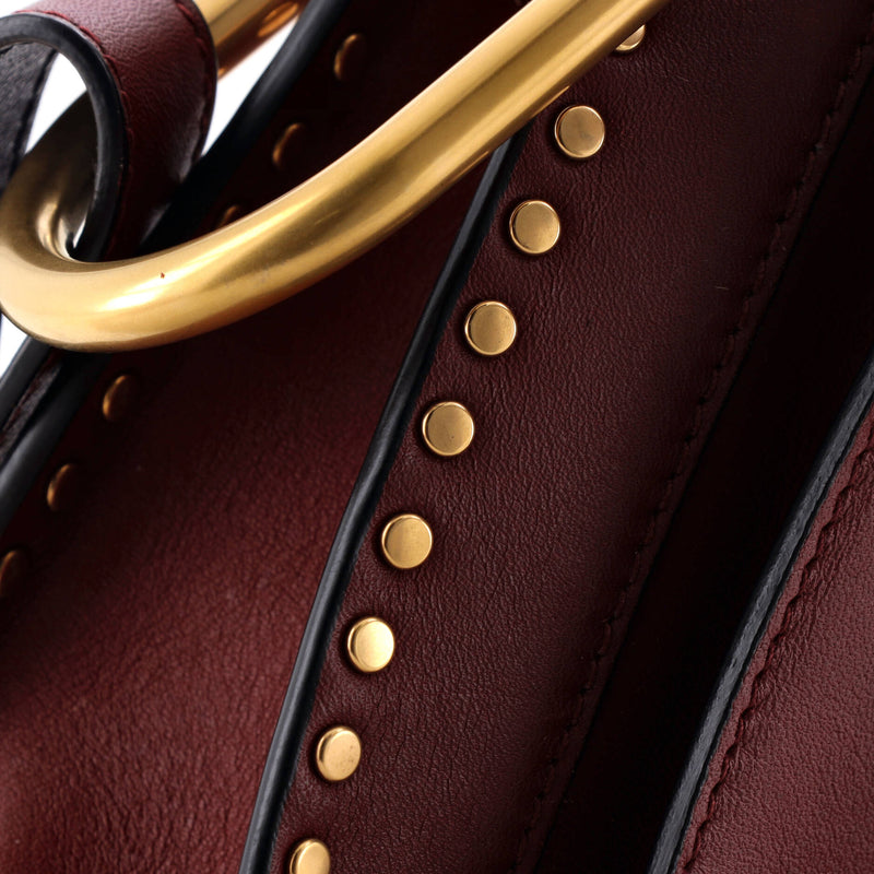 Hudson Handbag Whipstitch Leather Small