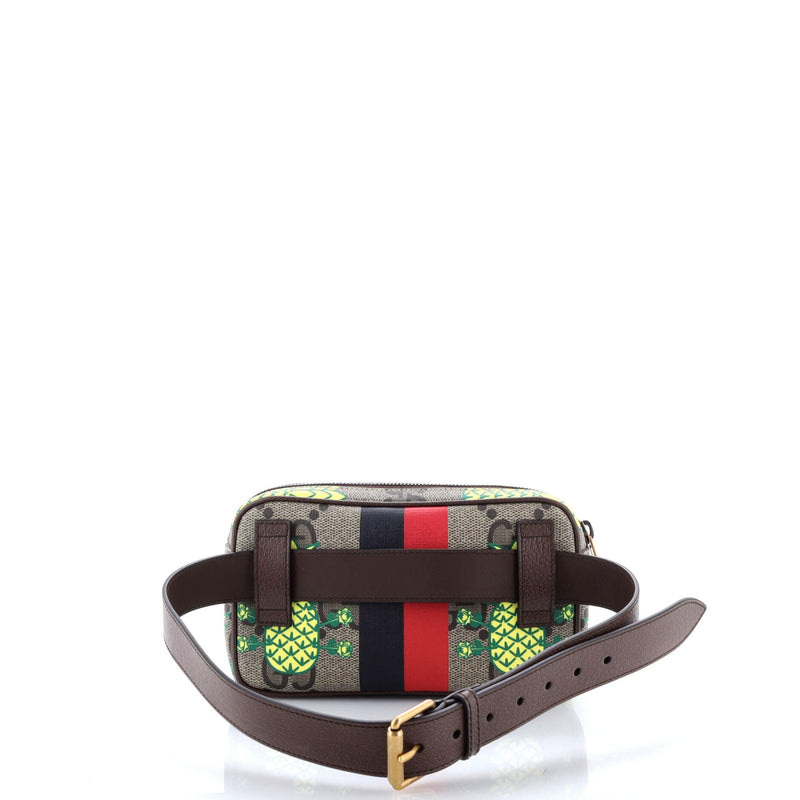 Zip Belt Bag Printed Gg Coated Canvas