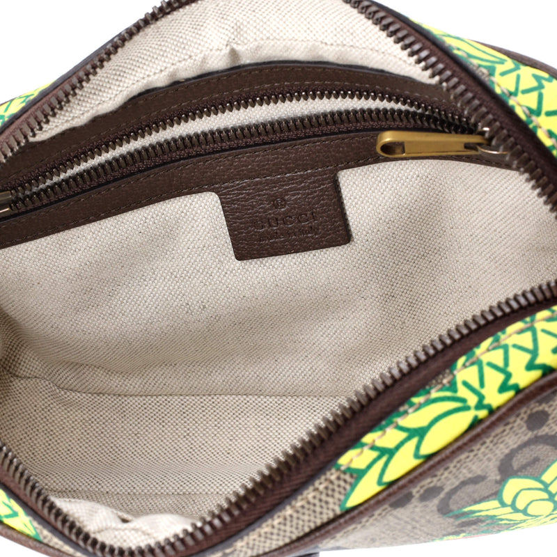 Zip Belt Bag Printed Gg Coated Canvas
