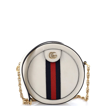 Ophidia Round Shoulder Bag Leather Mini