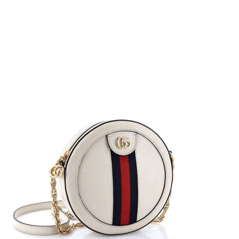 Ophidia Round Shoulder Bag Leather Mini