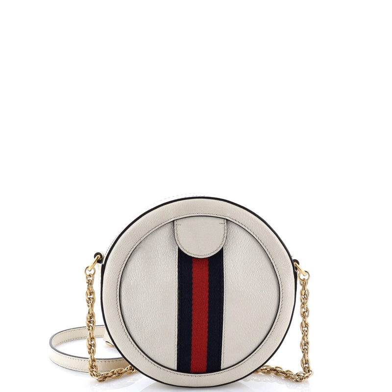 Ophidia Round Shoulder Bag Leather Mini
