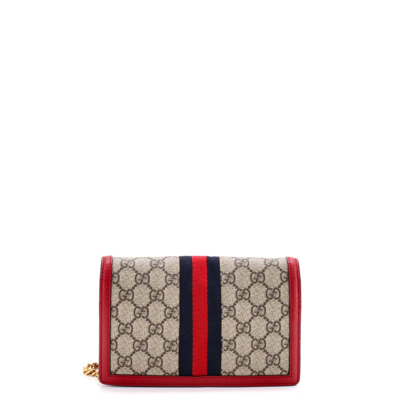 Queen Margaret Chain Wallet Gg Coated