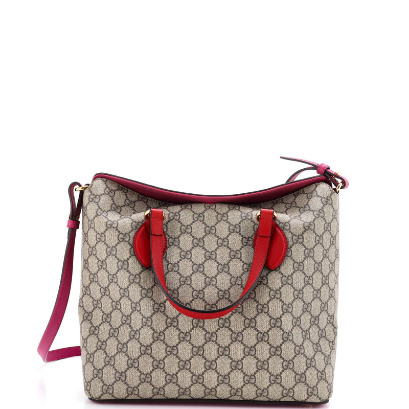 Signature Fold Over Tote Gg Coated