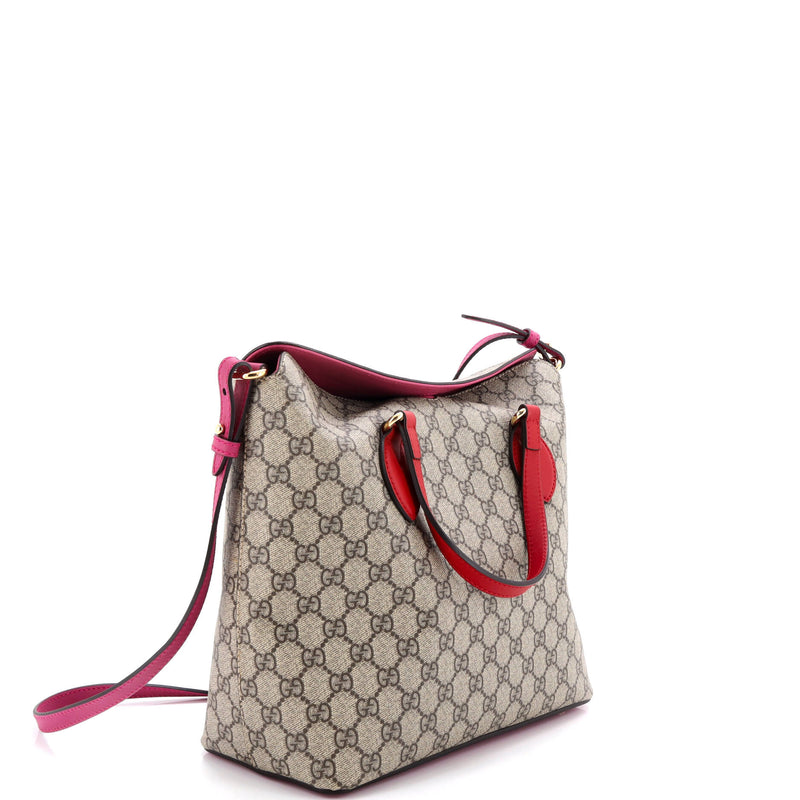 Signature Fold Over Tote Gg Coated