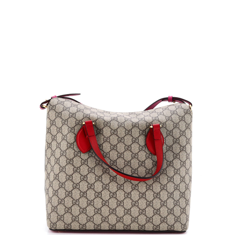 Signature Fold Over Tote Gg Coated