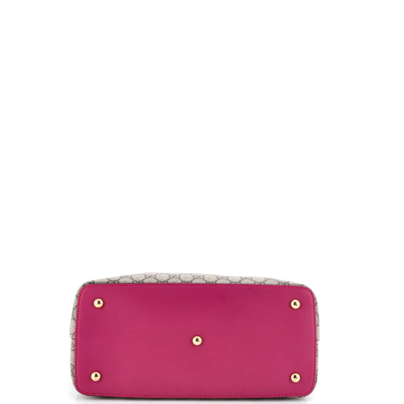 Signature Fold Over Tote Gg Coated