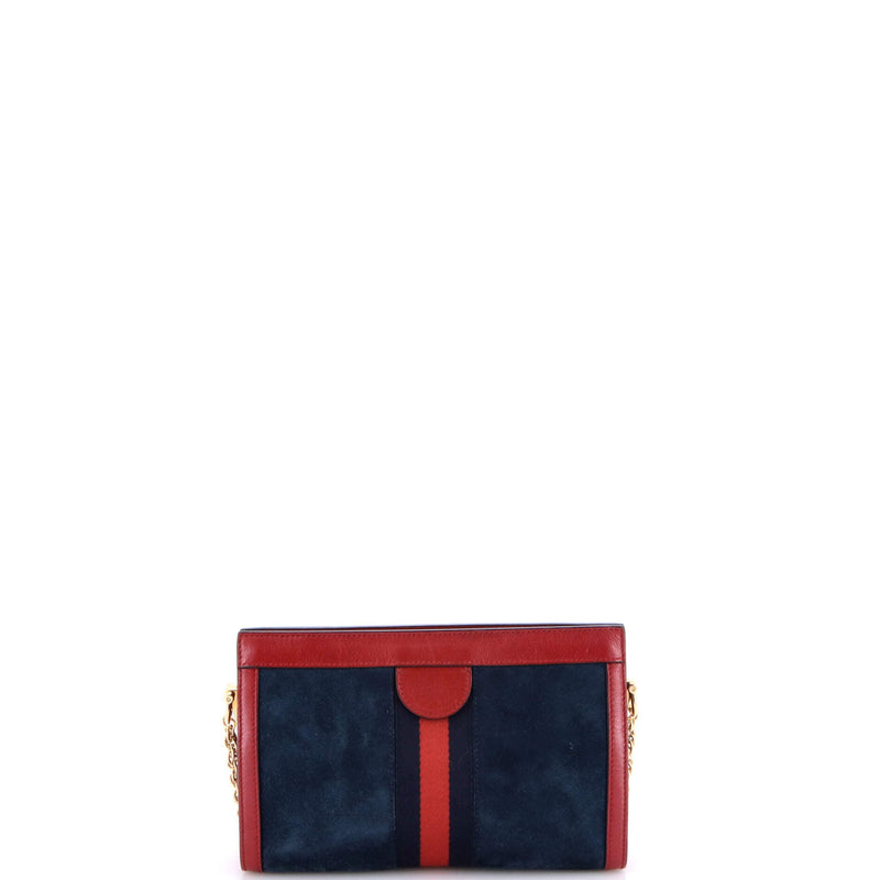 Ophidia Chain Shoulder Bag Suede Small