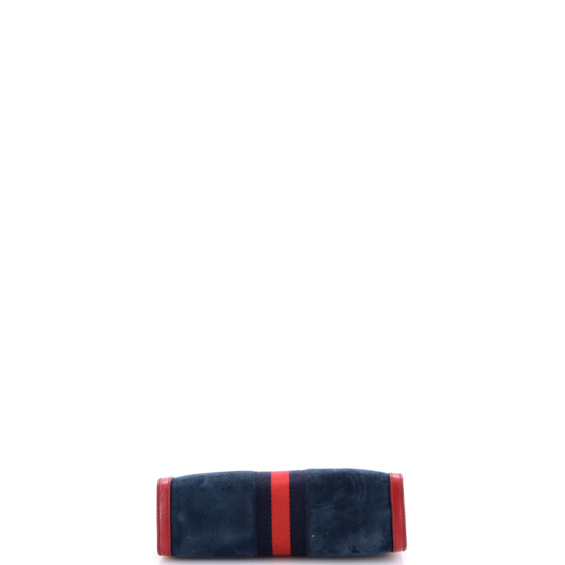 Ophidia Chain Shoulder Bag Suede Small