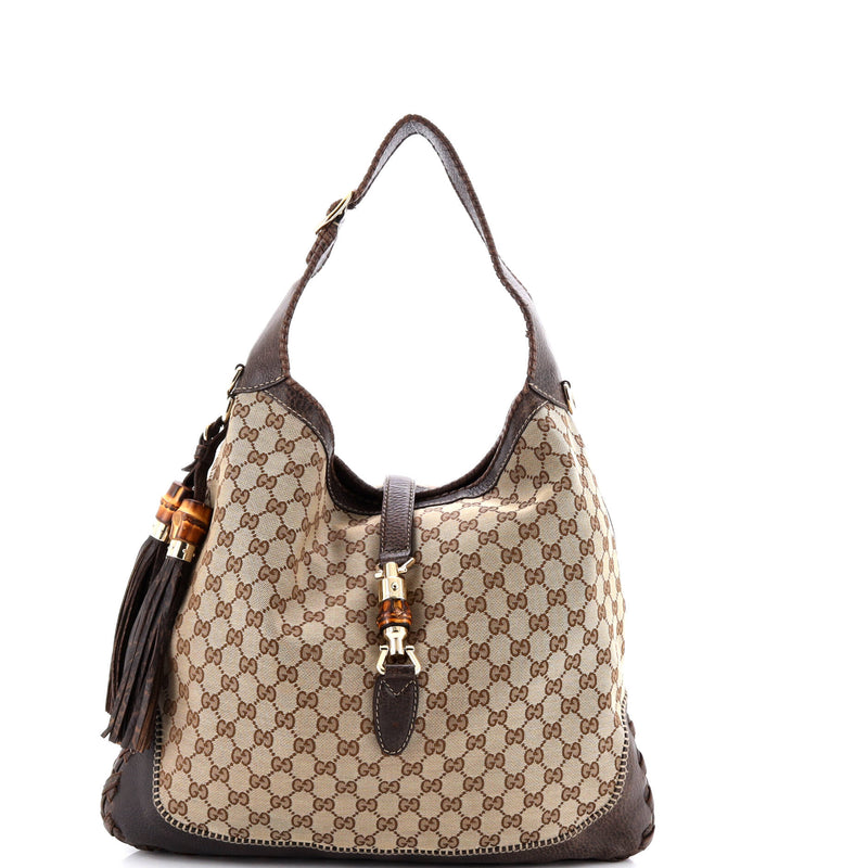 New Jackie Bag Gg Canvas Large