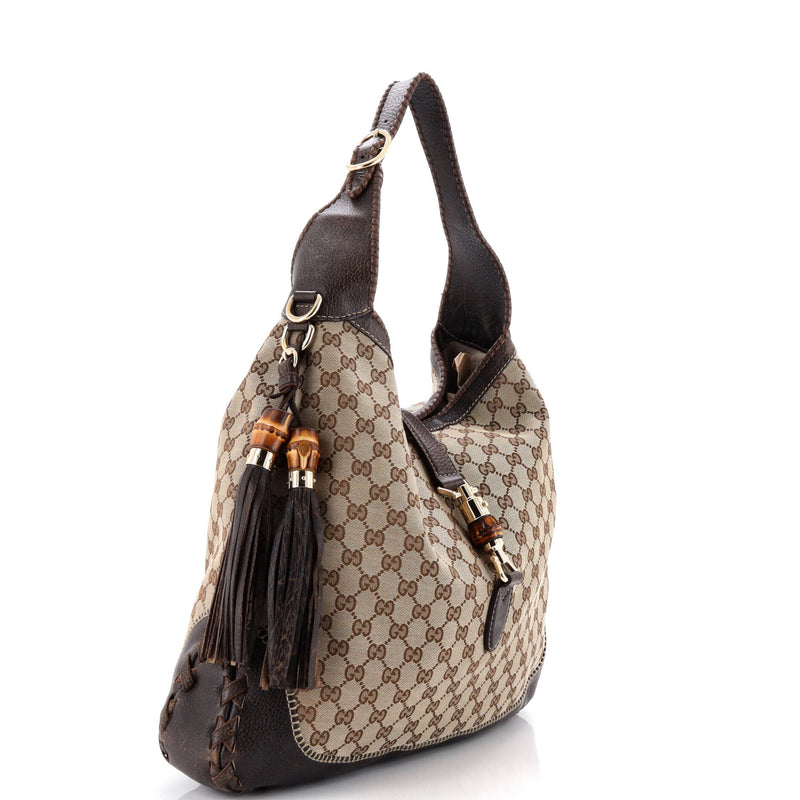 New Jackie Bag Gg Canvas Large