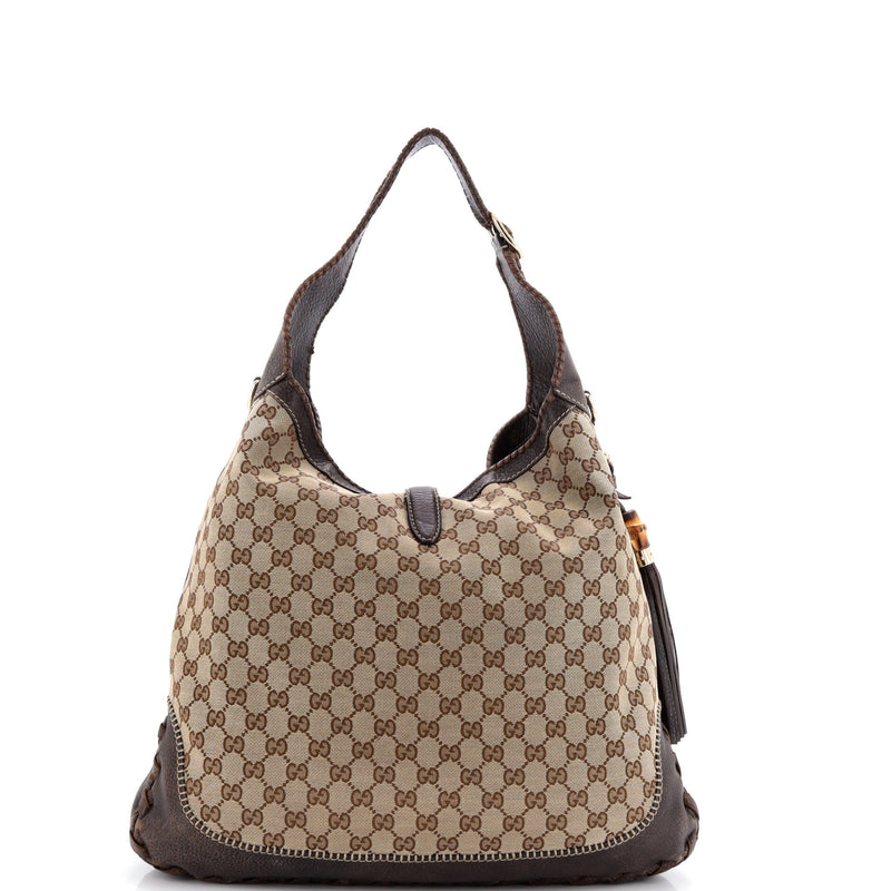 New Jackie Bag Gg Canvas Large