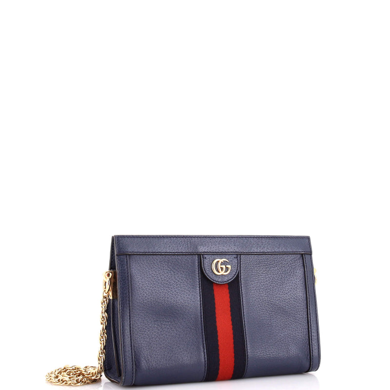 Ophidia Chain Shoulder Bag Leather Small