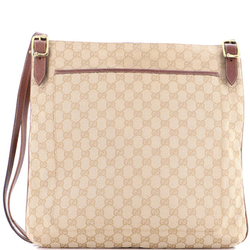 Vintage Belted Flat Messenger Gg Canvas