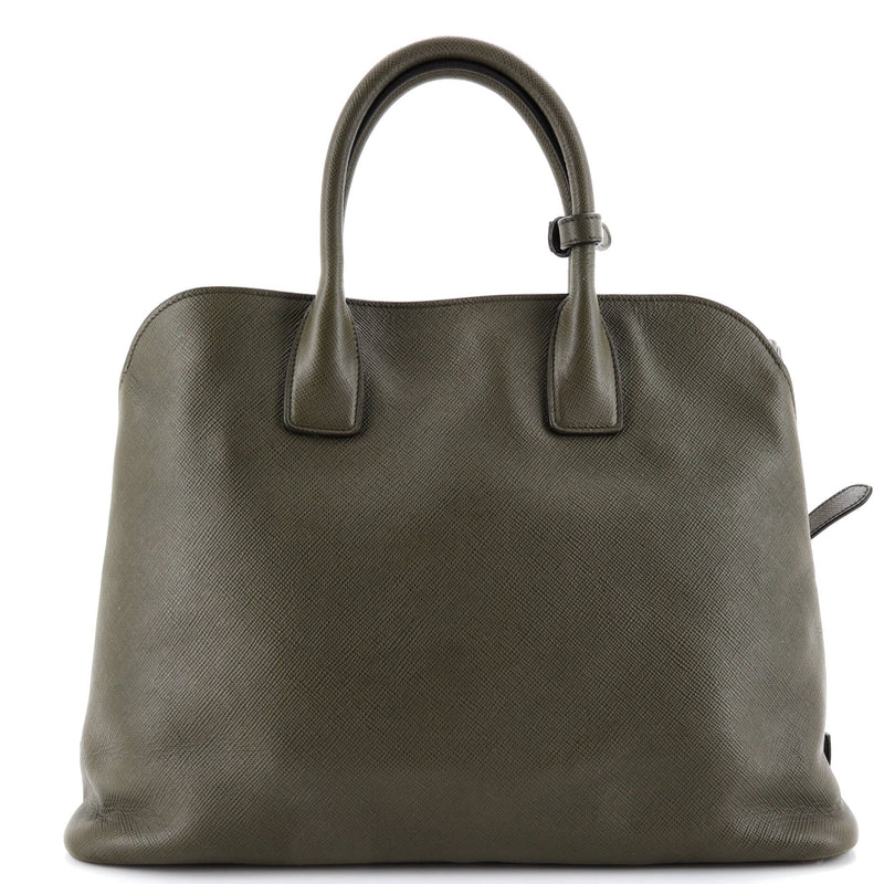 Cuir Promenade Front Zip Tote Saffiano