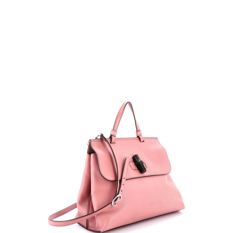 Bamboo Daily Top Handle Bag Leather
