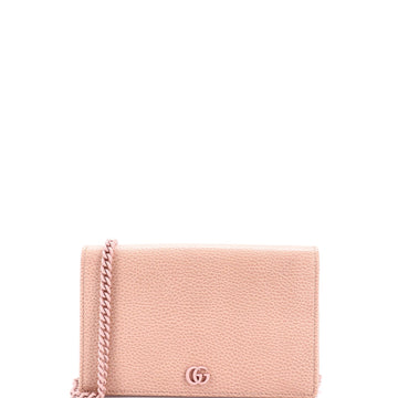Petite Gg Marmont Chain Wallet Leather
