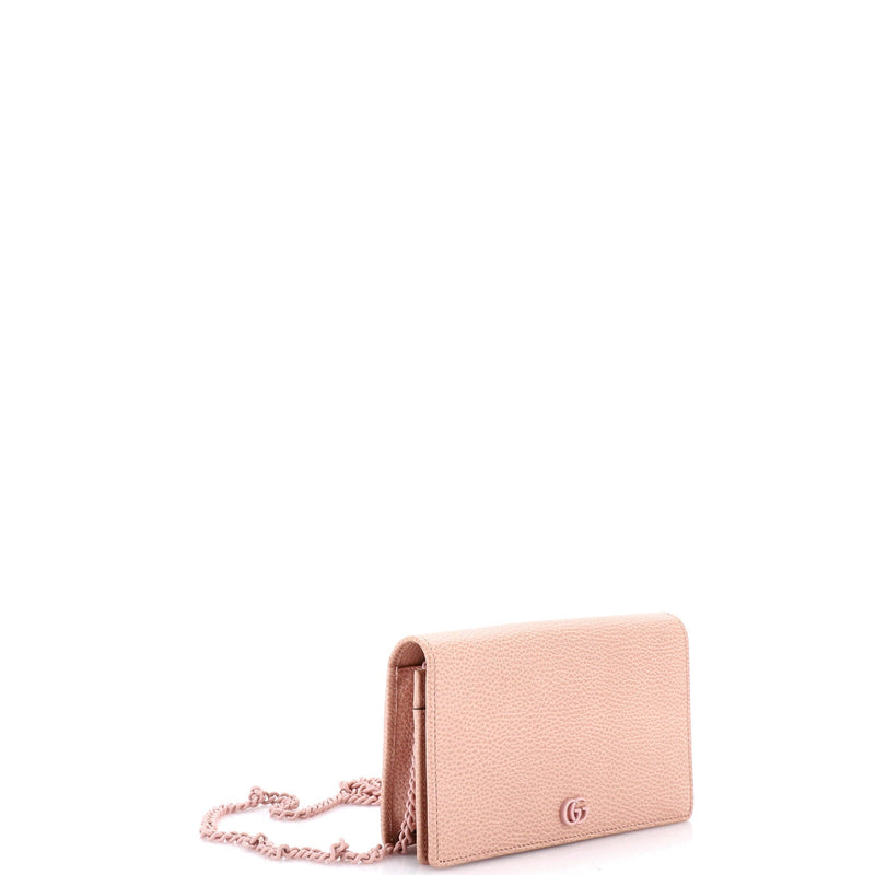 Petite Gg Marmont Chain Wallet Leather