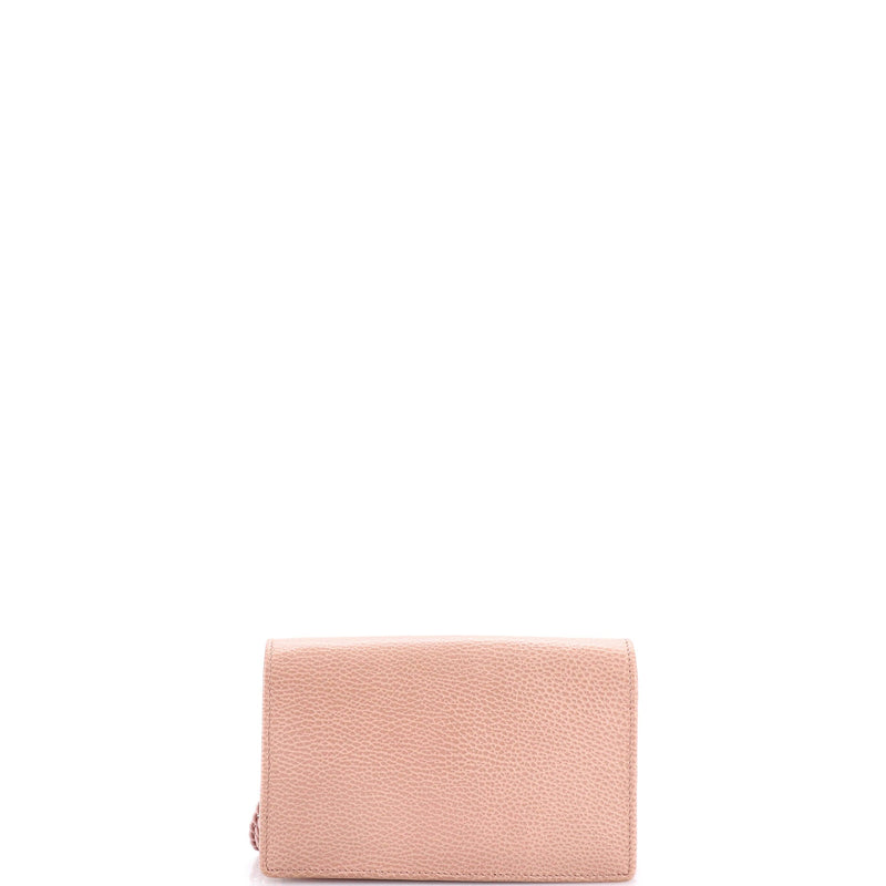 Petite Gg Marmont Chain Wallet Leather