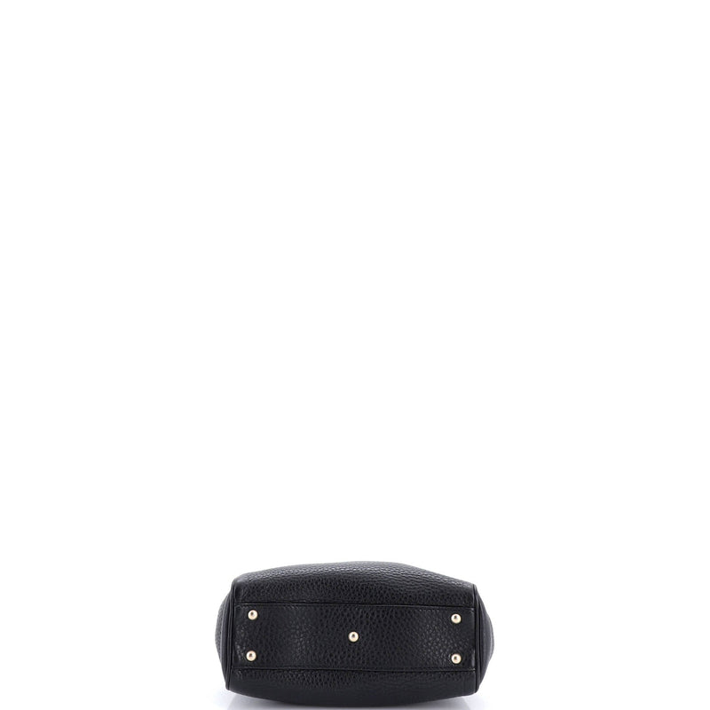 Bamboo Shopper Tote Leather Mini