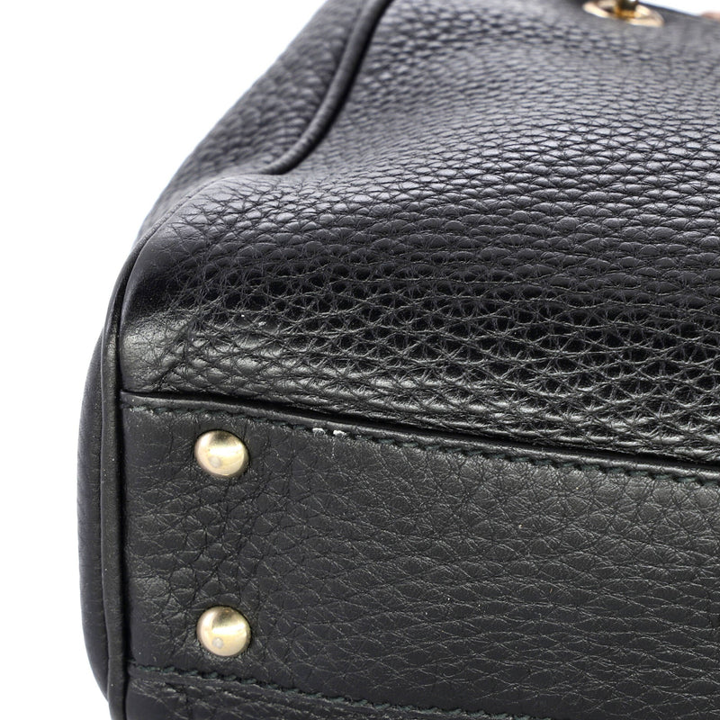 Bamboo Shopper Tote Leather Mini