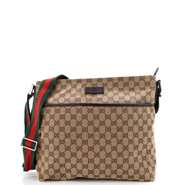 Front Pocket Web Messenger Gg Canvas