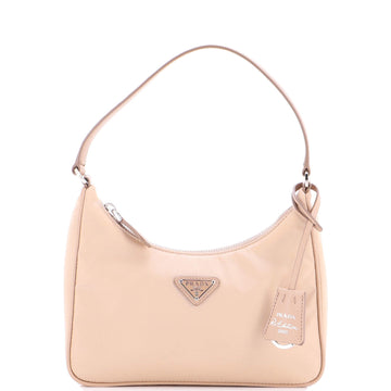 Re-Edition Hobo Tessuto With Saffiano