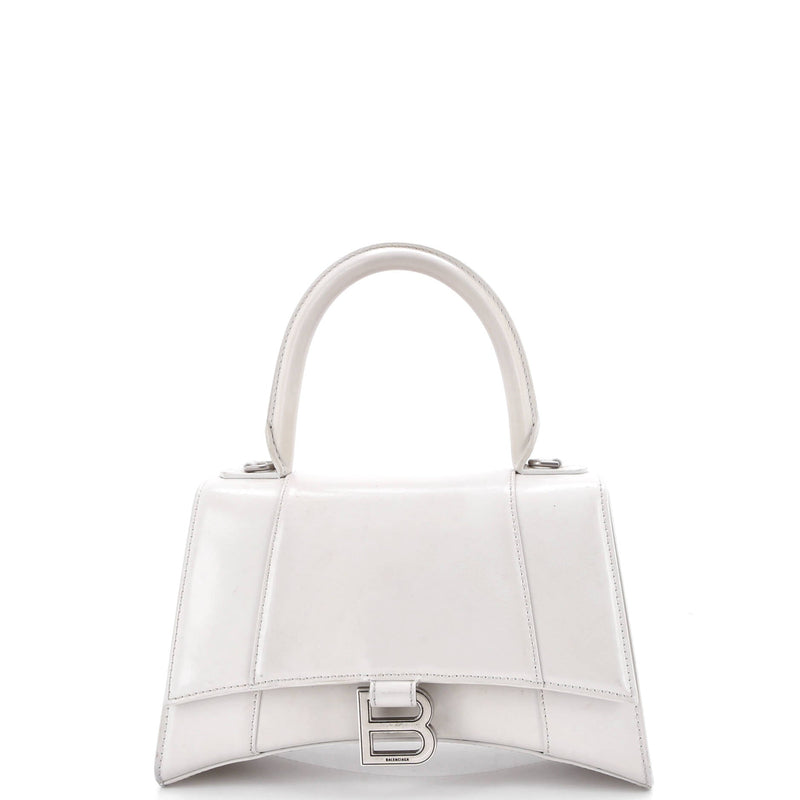 Hourglass Top Handle Bag Leather Small