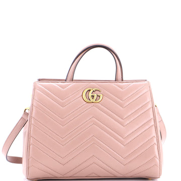 Gg Marmont Tote Matelasse Leather Small