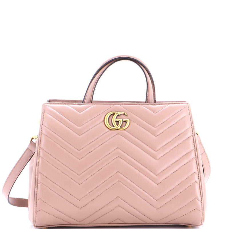 Gg Marmont Tote Matelasse Leather Small
