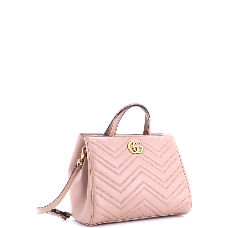 Gg Marmont Tote Matelasse Leather Small
