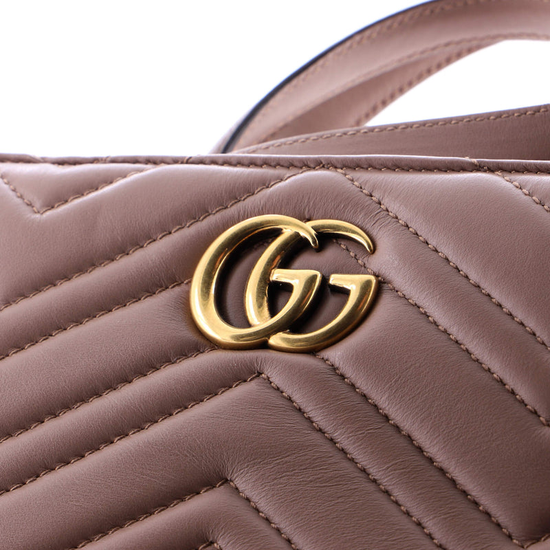 Gg Marmont Tote Matelasse Leather Small