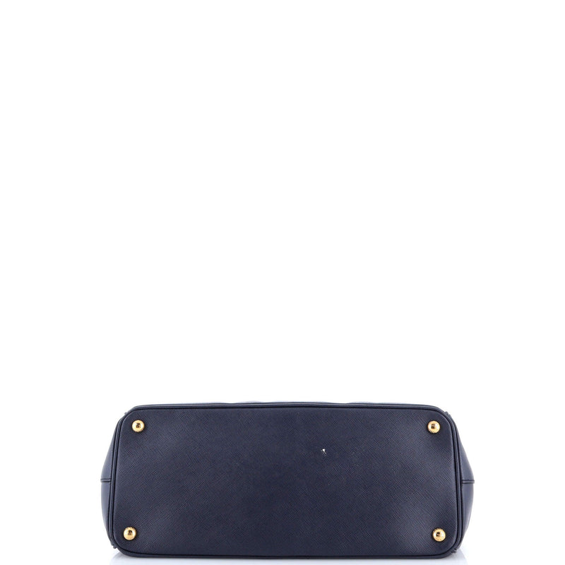 Double Zip Lux Tote Saffiano Leather