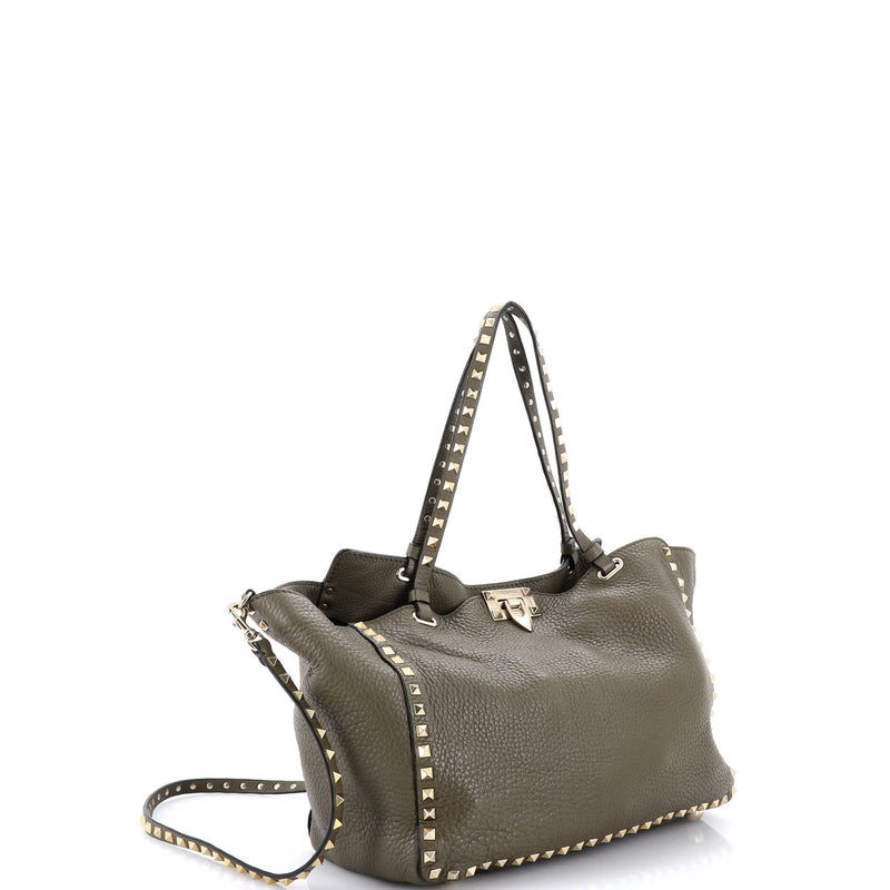 Rockstud Tote Pebbled Leather Medium