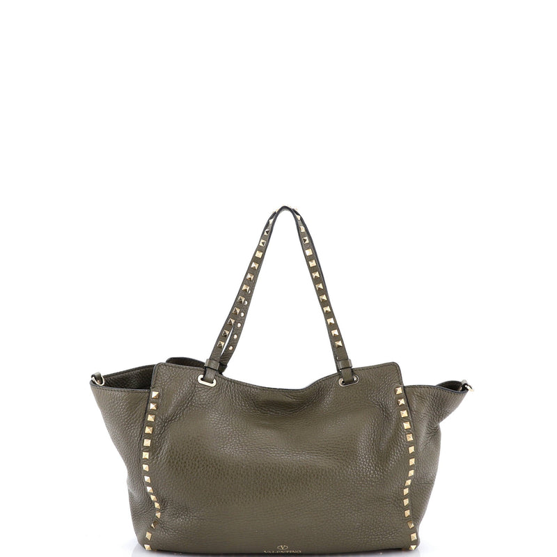 Rockstud Tote Pebbled Leather Medium