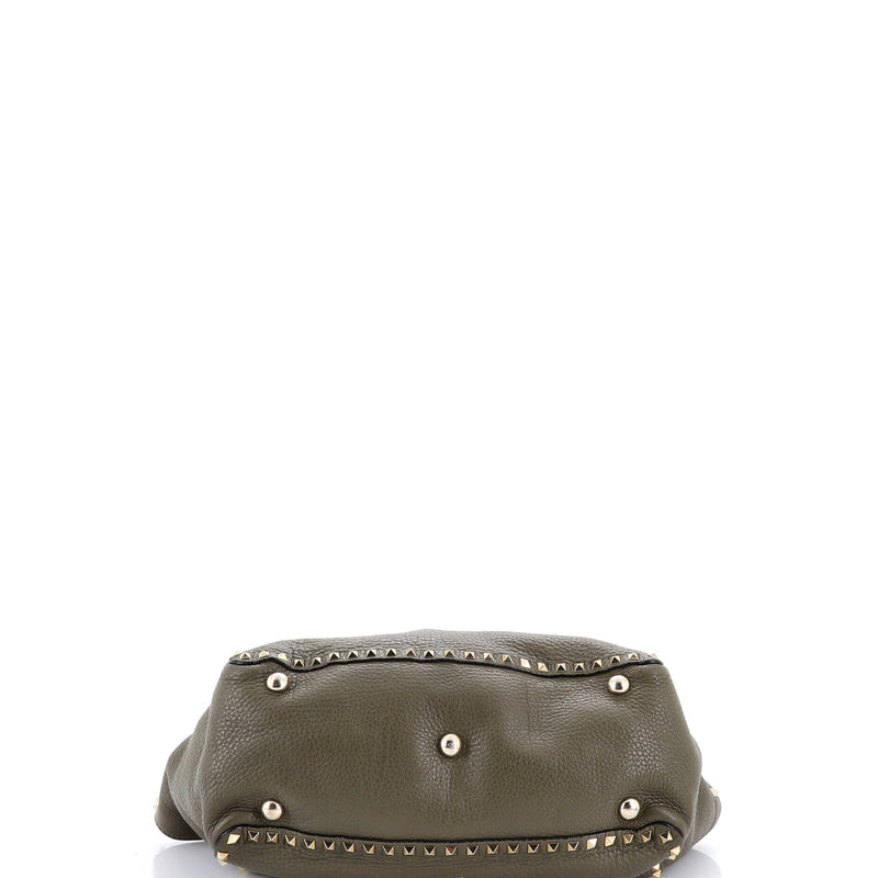 Rockstud Tote Pebbled Leather Medium