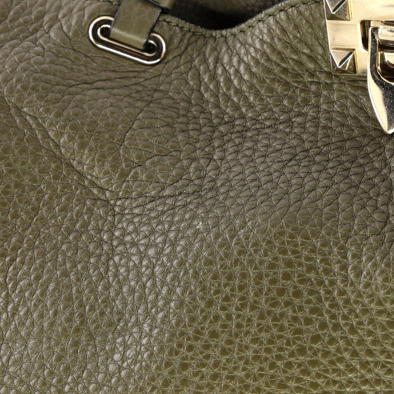 Rockstud Tote Pebbled Leather Medium