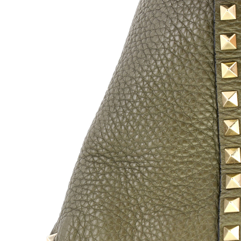 Rockstud Tote Pebbled Leather Medium