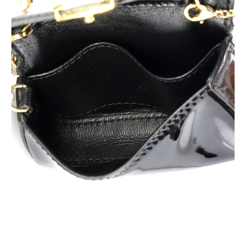 Chain Baguette Charm Bag Patent Nano