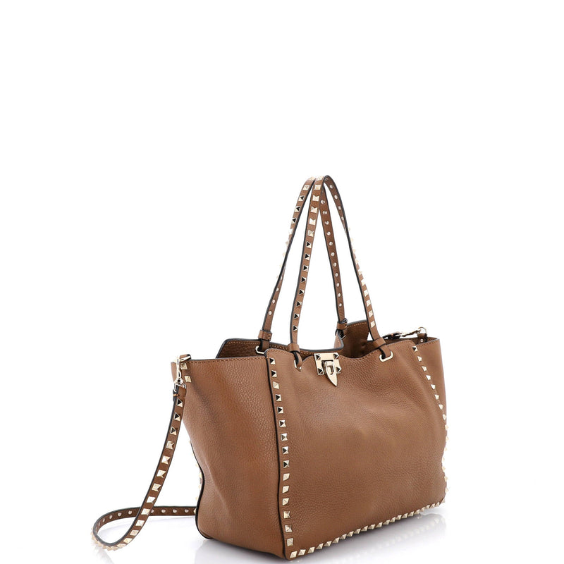 Rockstud Tote Pebbled Leather Medium