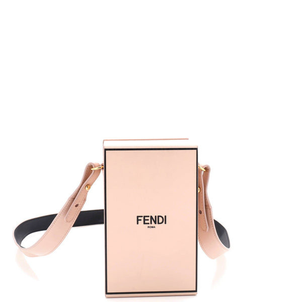 Logo Vertical Box Crossbody Bag Leather