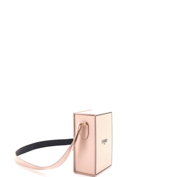 Logo Vertical Box Crossbody Bag Leather