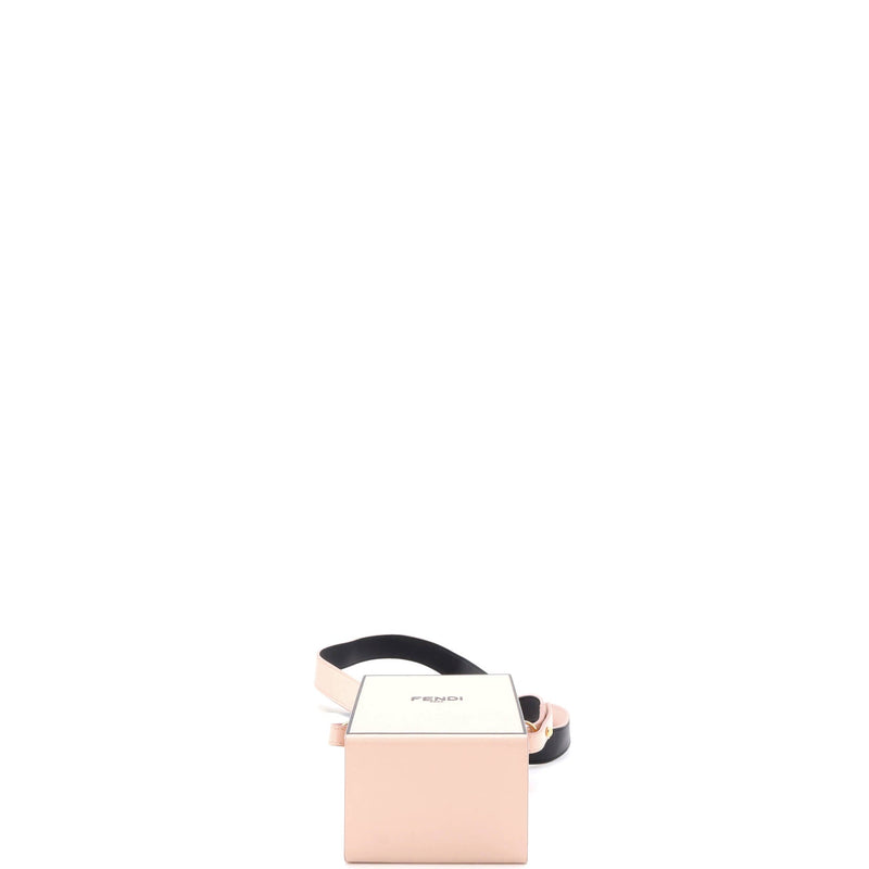 Logo Vertical Box Crossbody Bag Leather