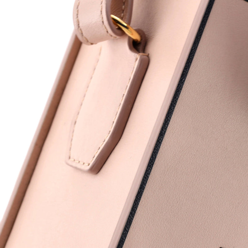 Logo Vertical Box Crossbody Bag Leather