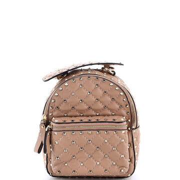 Rockstud Spike Backpack Quilted Leather