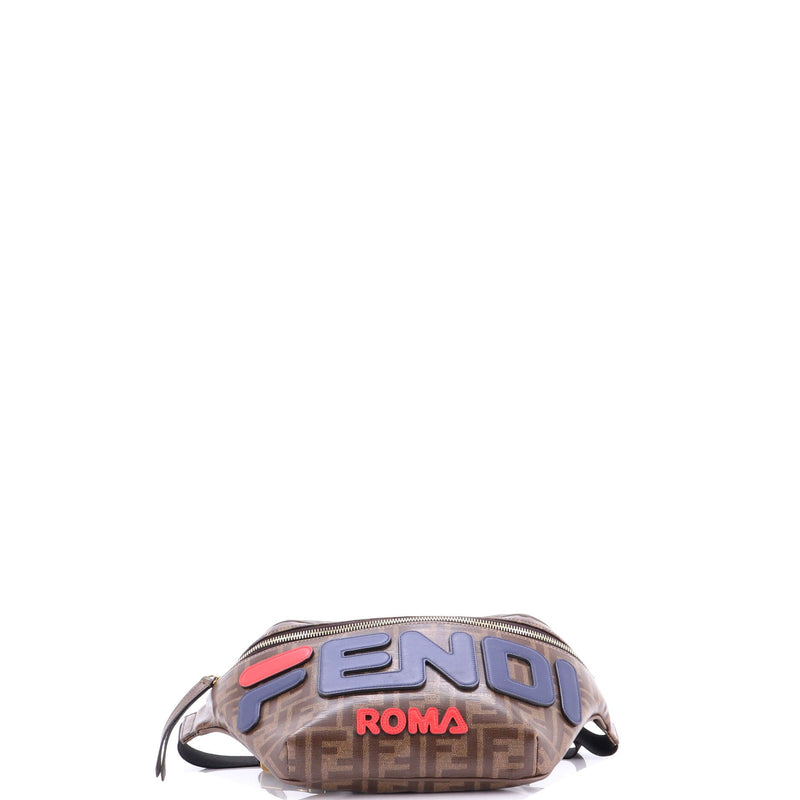 Mania Logo Waist Bag Zucca Coated Canvas